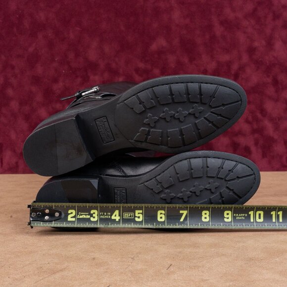 Sam Edelman Women Pansy Equestrian Riding Wide Calf Black Leather Boots sz 8 - Picture 5 of 10